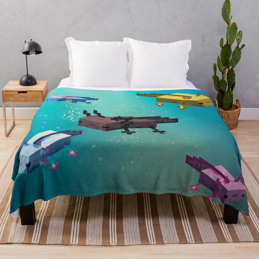 

Axolotls Throw Blanket Blanket For Sofa Quilt Blanket