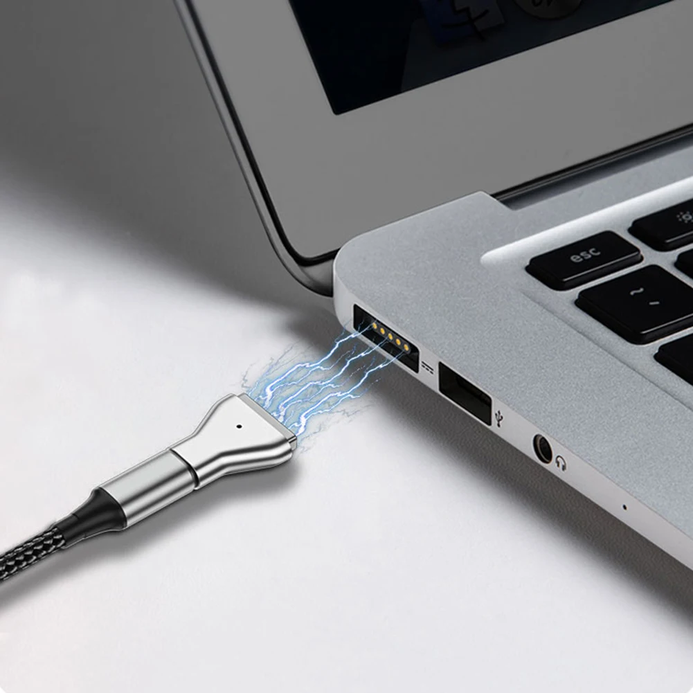 

Адаптер питания для MacBook Air/Pro, конвертер из алюминиевого сплава с разъемом типа C, с индикасветильник