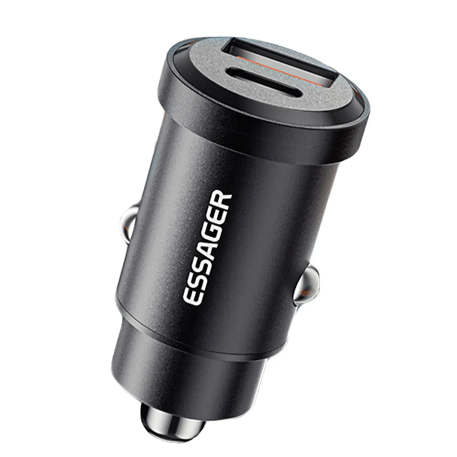 

USB QC3.0 30W Car Charger PD 20W Fast Chargers With Dual Ports USB Type C Powerful Charger With Built-In Overcharge Overload