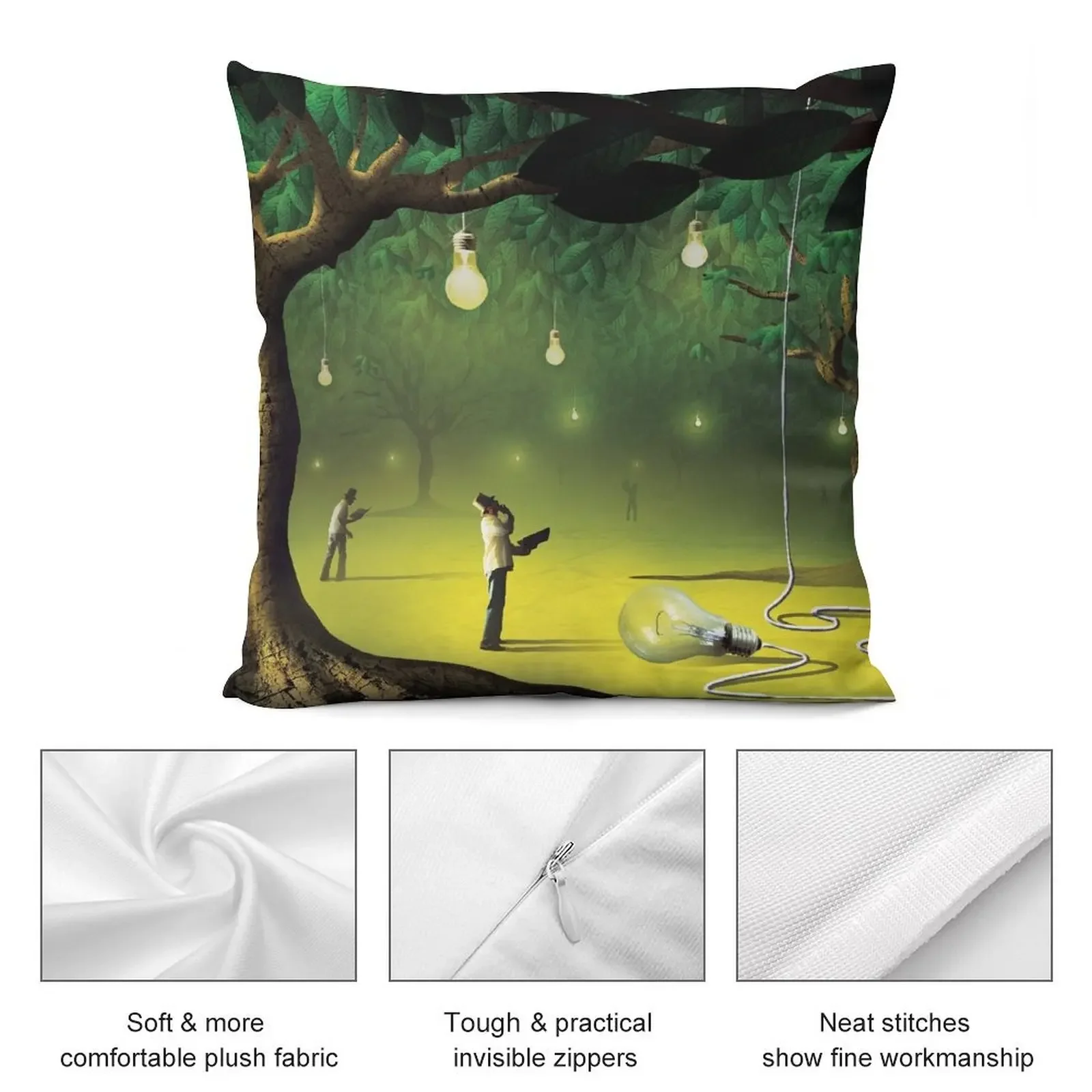 Lampadas na Floresta Декоративная подушка Рождественские чехлы Новогодняя