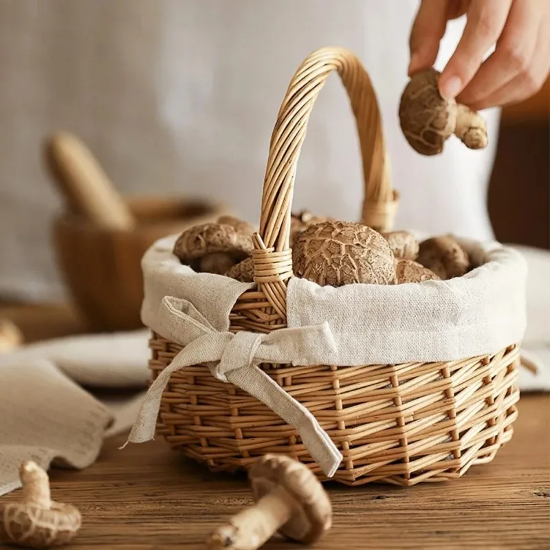 

Lightweight Great Eco-Friendly Exquisite Wedding Basket Wicker Wedding Basket Load Bearing For Picnic