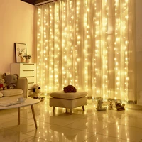 3mled christmas fairy string lights festoon curtain garland icicle on window new year holiday decoration for home outdoor garden