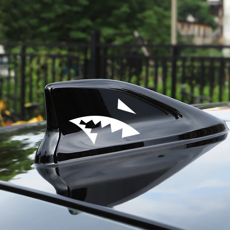 

K562# Shark Fin Antenna Car Sticker Shark Mouth Waterproof Vinyl Decal Car Accessories Decor Pegatinas Para Coches