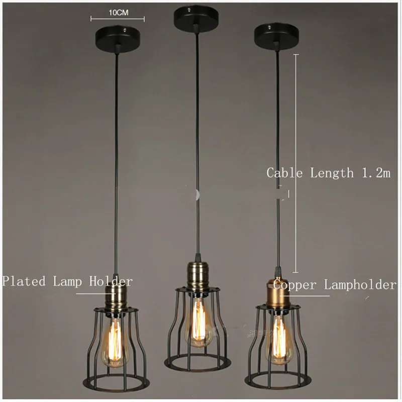 

Scandinavian Designer Pendant Light LOFT Industrial Warehouse Lamp Dining Room Den Bedside Bar Iron Pendant Lamps