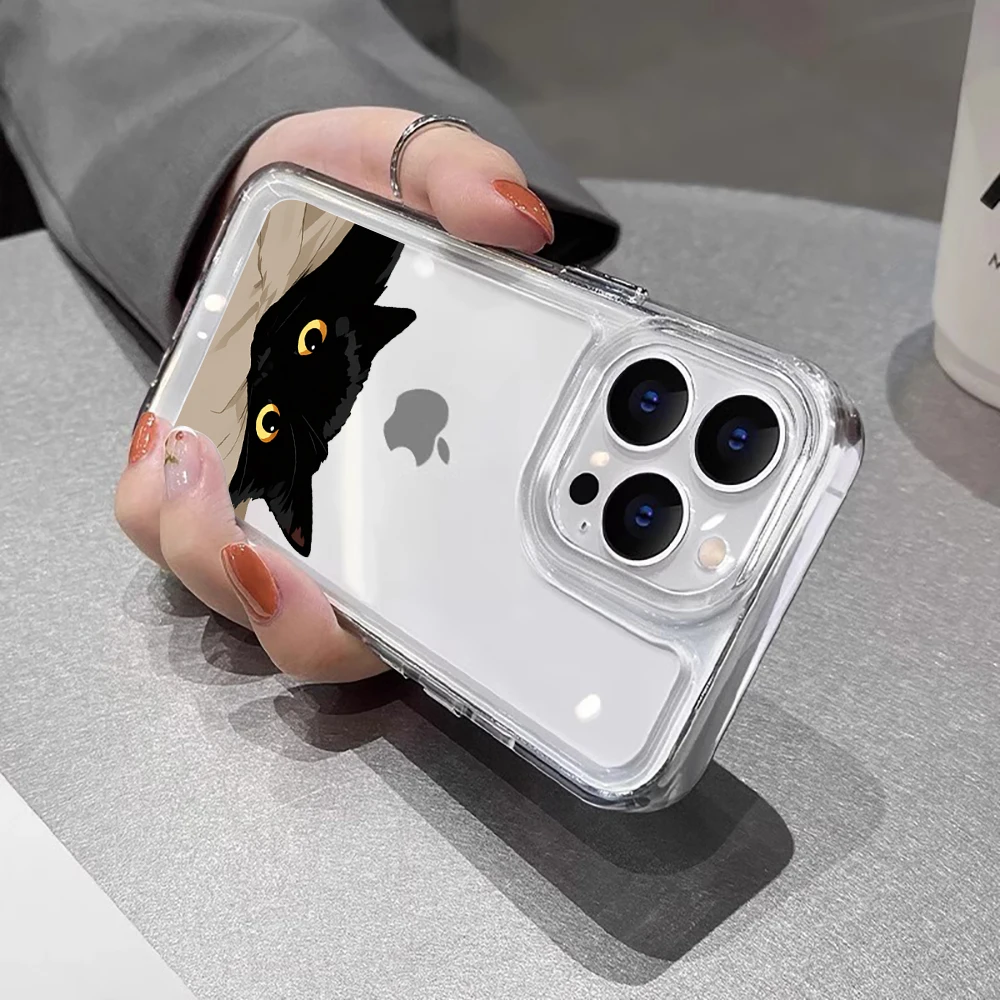 Фото Черный кот, забавная пара, модный чехол для телефона для Redmi 12 13C 14C 15C 5G 13 14 для Xiaomi Redmi Note 14 13 12 11 10 Pro 4G Fundas №4