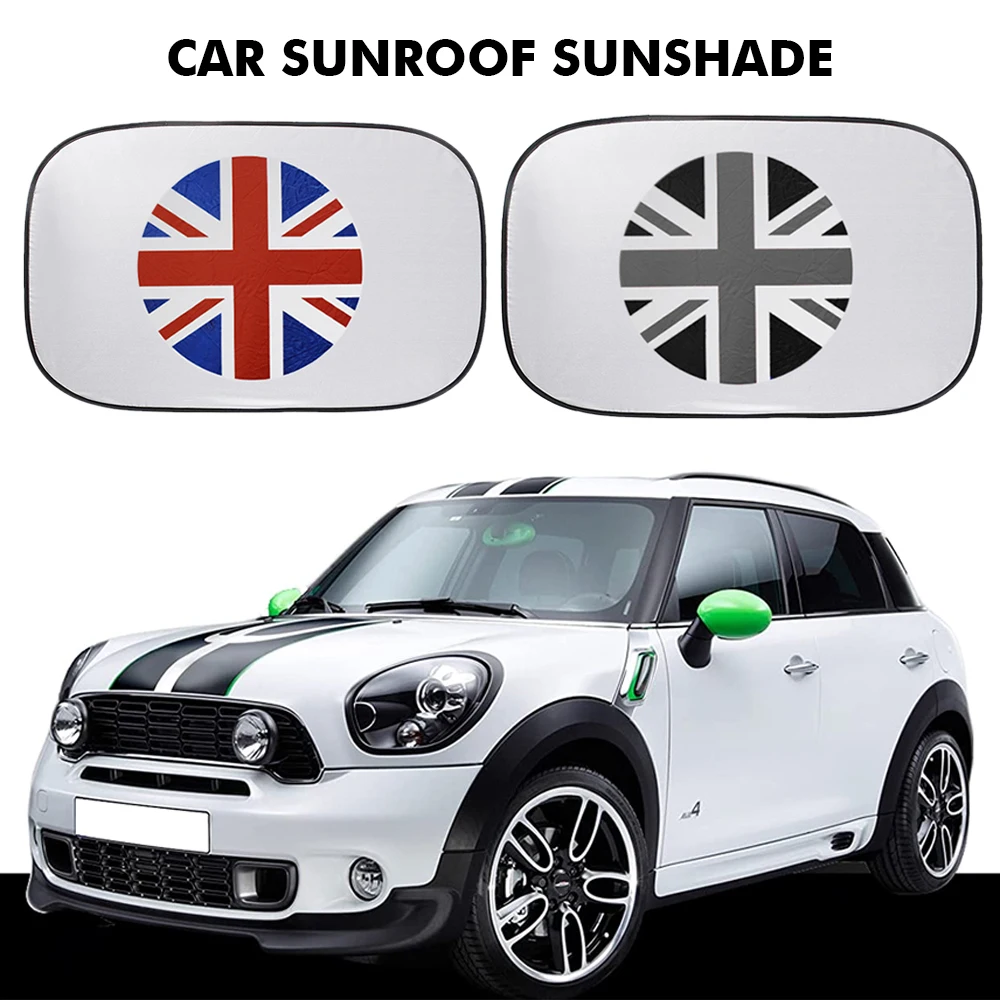 

For MINI Cooper Clubman Countryman R55 R56 R60 R61 F56 Car Sunroof Cover Auto Roof Sunshade Cooling Union Jack Flag Logo Anti-UV