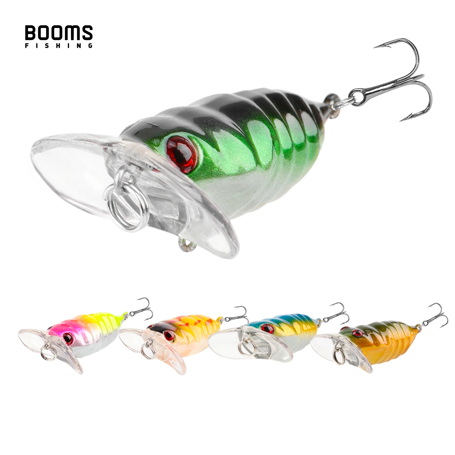 

Booms Fishing CA1 Fishing Lure Hard Bait 3.8cm 3.4g Simulation Cicada Artificial Swimbait Wobblers Crankbait Lure Fishing Tackle