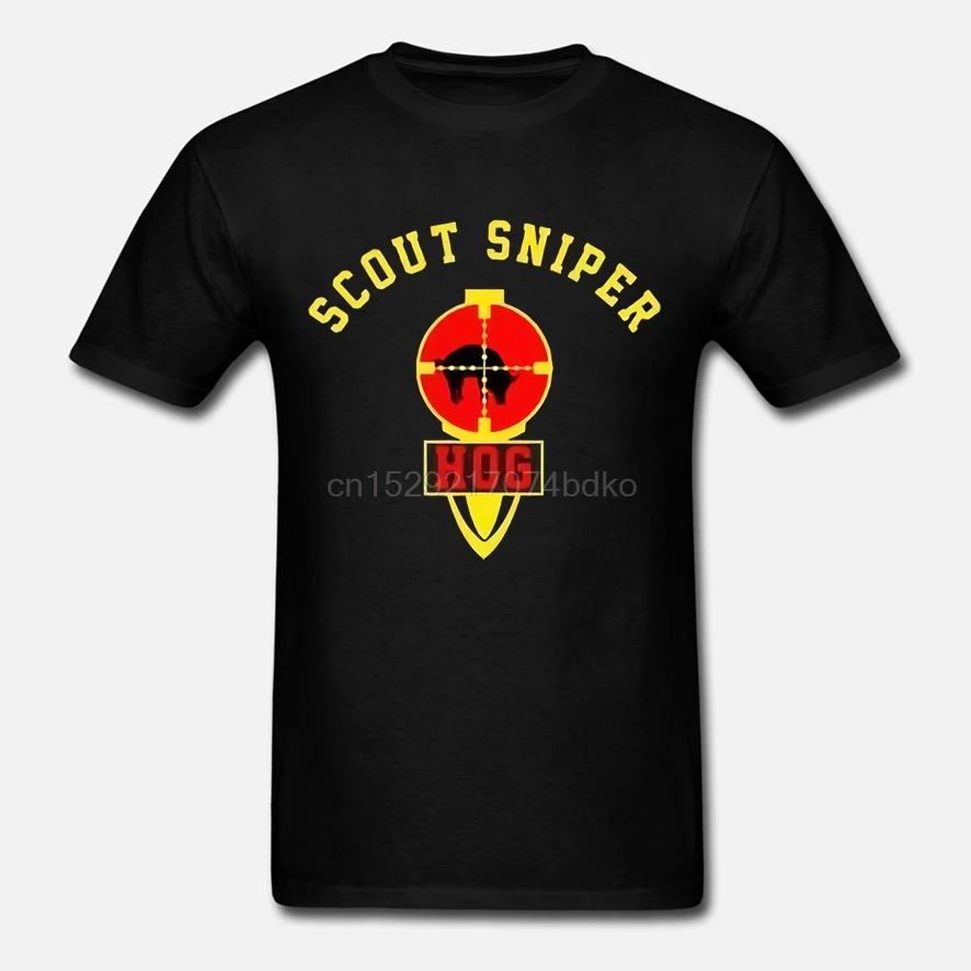 Новая футболка HUNTER OF GUNMEN SCOUT снайпера USMC Размер аналогичная Повседневная мужская