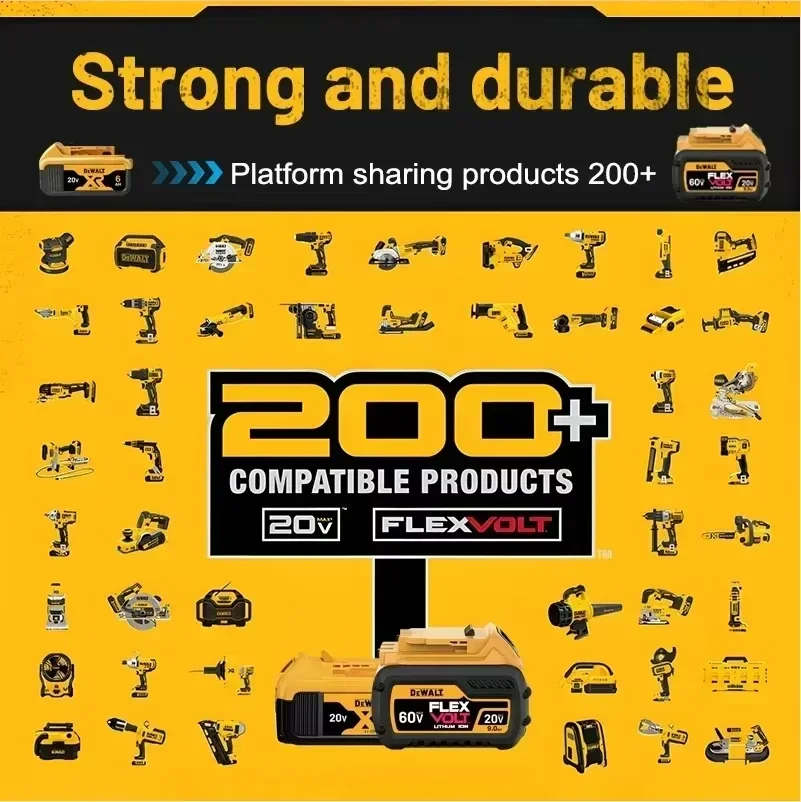 Оригинальное зарядное устройство для электроинструмента DEWALT 20V6.0AH DCB115 DCB118 DCB200, сверхдлительный срок службы батареи (art.: 3920ce9bbf171) - 3920ce9bbf171