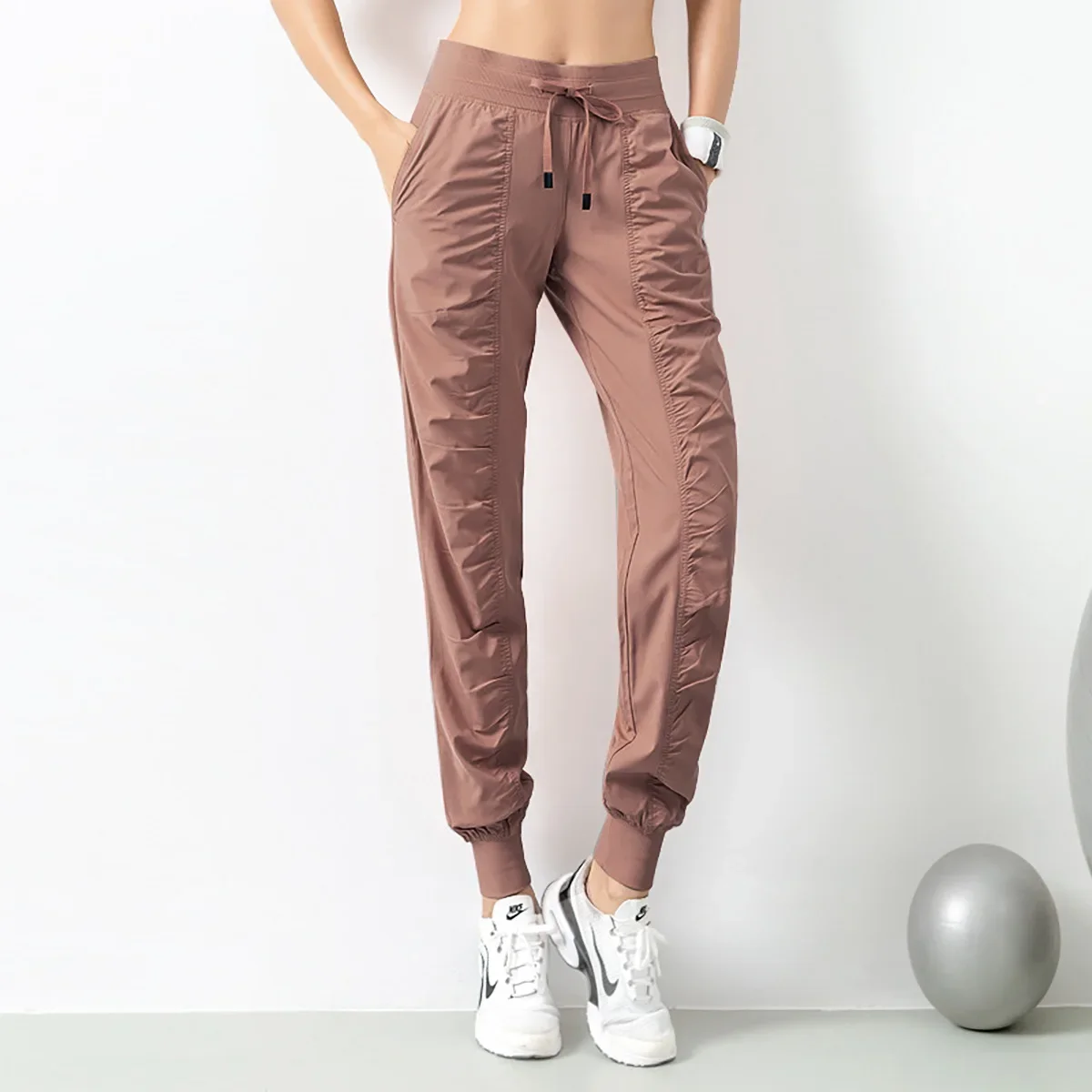 Весенне-летние дышащие штаны для йоги и фитнеса женщин повседневные леггинсы