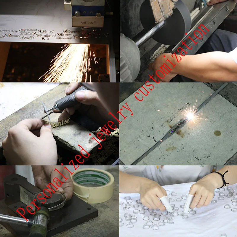 New in Initial Letter Custom Name Necklace for Women Mum Girlfriends 18K Gold Plated Personalized  DIY Birthday Gifts  Jewelry