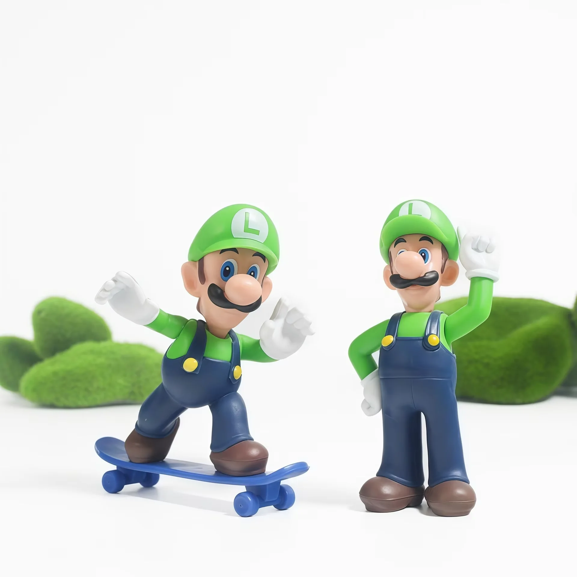 Фото Коллекционные фигурки Bandai Hot Super Mario Bros: Луиджи, Йоши, Марио — креативные аниме-игрушки для подарка на Рождество №4