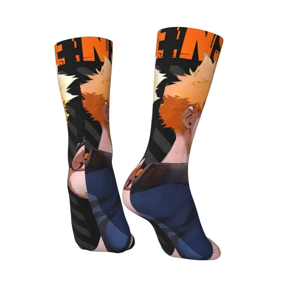 Носки мужские компрессионные смешные сумасшедшие желтые винтажные в стиле