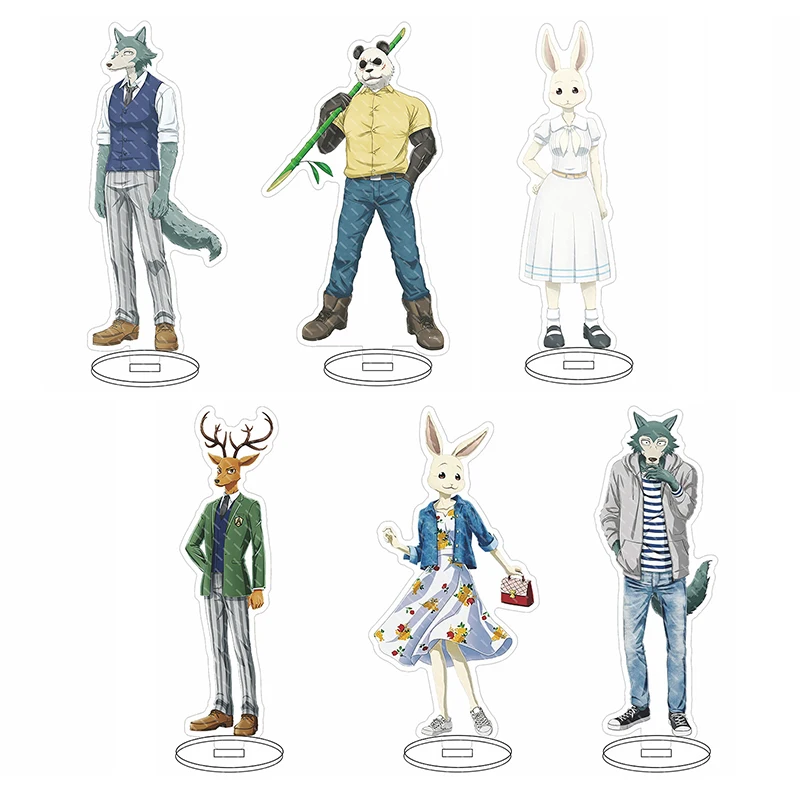 BEASTARS Character Standing Sign Anime Figure Legosi Spring Haru Double-Sided Acrylic Stand Model Desk Decor Props Gift Toy
