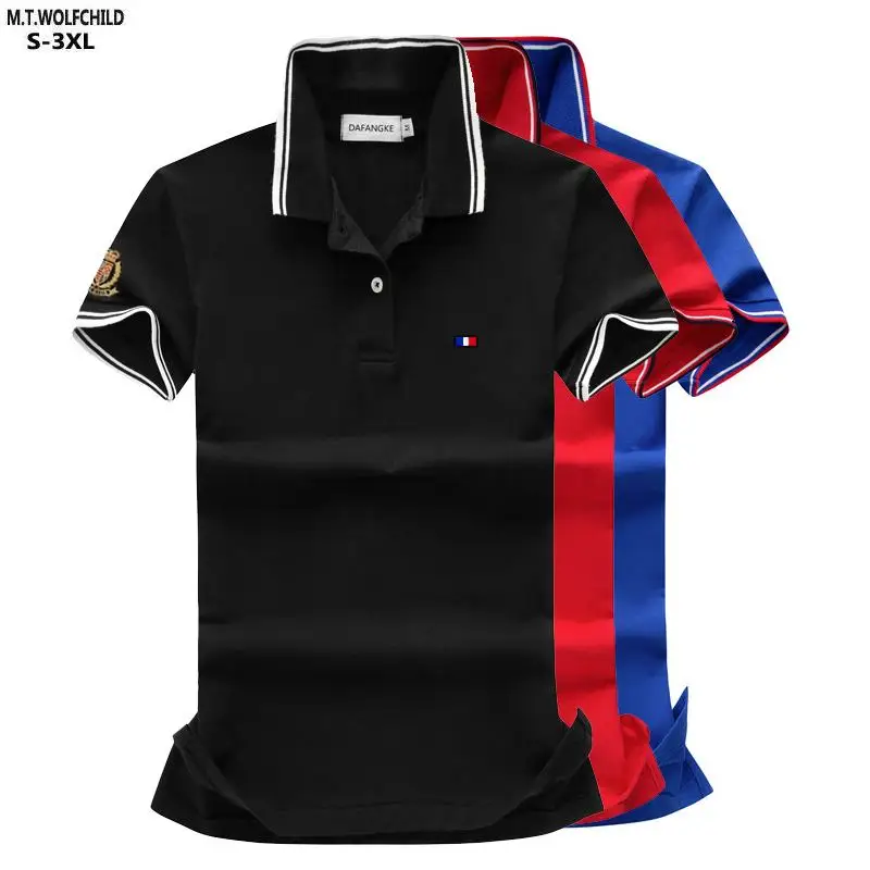 

Top Quality Summer New Men's Polo Shirt Embroidery Short Sleev Sportswear Polos Casual Cotton Clothing Men Shirts Fit Male Tops