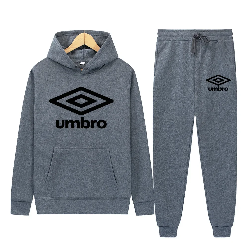 

Модный весенний брендовый Мужской комплект из свитшота с капюшоном и спортивных брюк, теплая спортивная одежда на осень и зиму, Мужское пальто с капюшоном