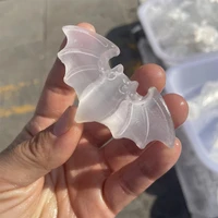 100 natural white selenite little bat statue lovely animals carving craft decor healing crystal energy stone witchcraft gifts