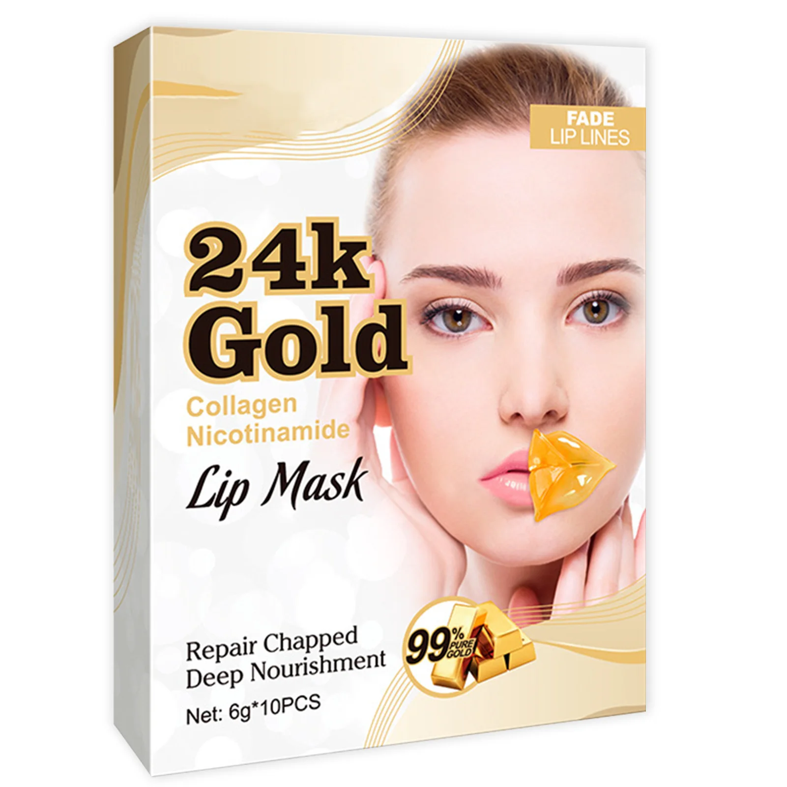 

Гелевые подушечки для ухода за губами, Коллагеновые Кристальные гелевые подушечки для губ для сна, 24K золотые подушечки для губ, подушечки д...