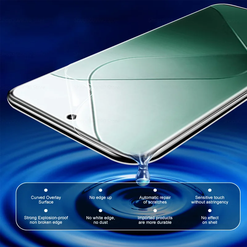 2 шт. гидрогелевая пленка с полным покрытием для Xiaomi 14 Pro 5G защитная мягкая Xaomi Mi14 Mi