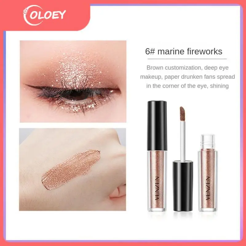 

2 в 1, блестящие жидкие и подходящие тени для век