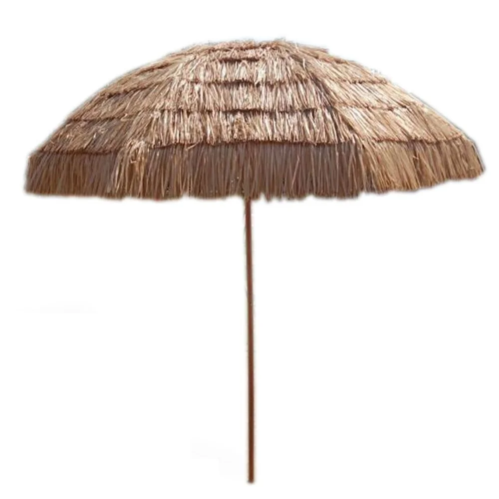 

POPTOP 8 Foot Thatched Hawaiian Tiki Umbrella, Pool Patio Beach Umbrella