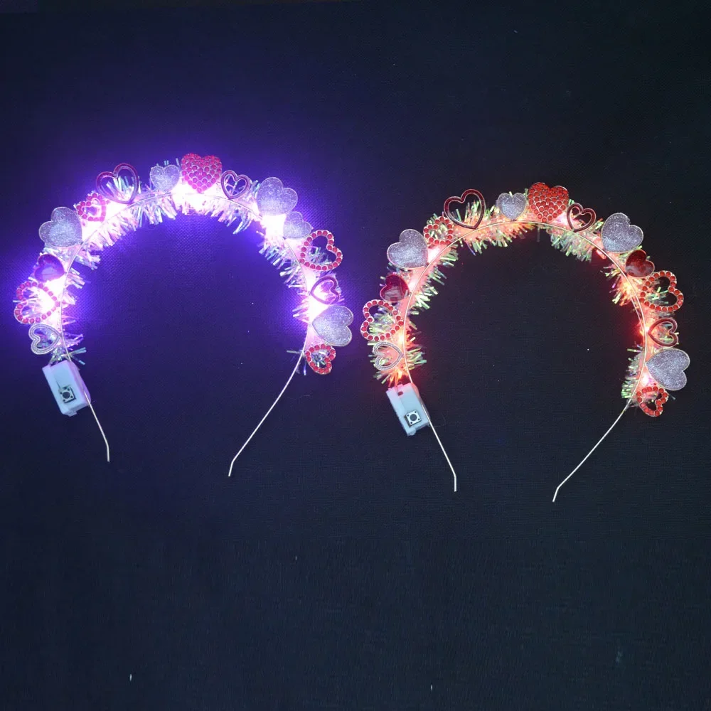1 шт. повязки на голову со вспышкой мишура стразами звездное сердце повязка для