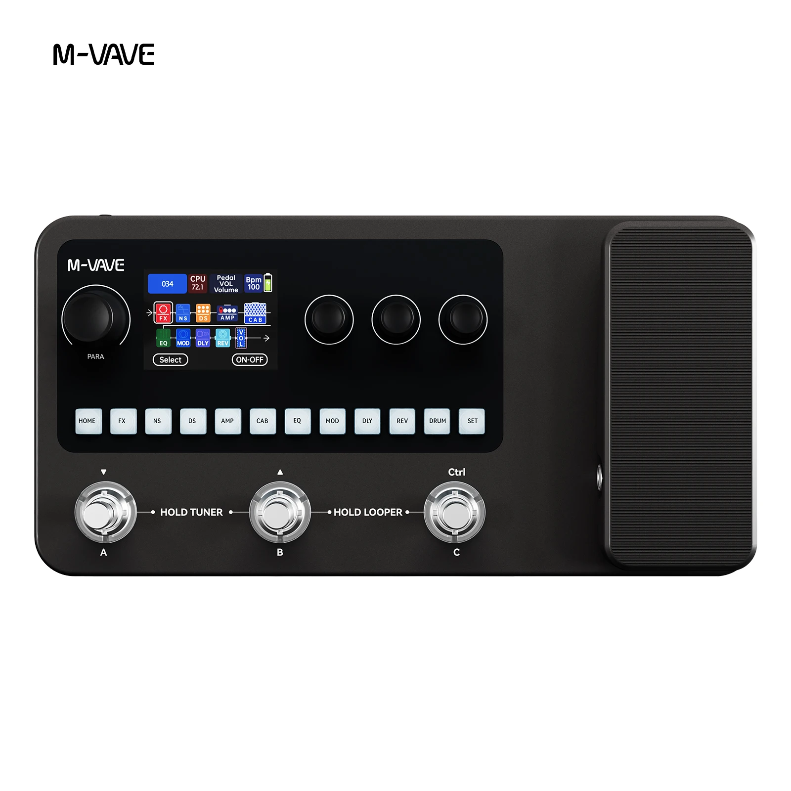 Фото Мультиэффект-педаль M-VAVE/Yuimer MK-20 для гитары/баса – 100 эффектов, лупер на 120 секунд, драм-машина, тюнер и USB-аудио №2