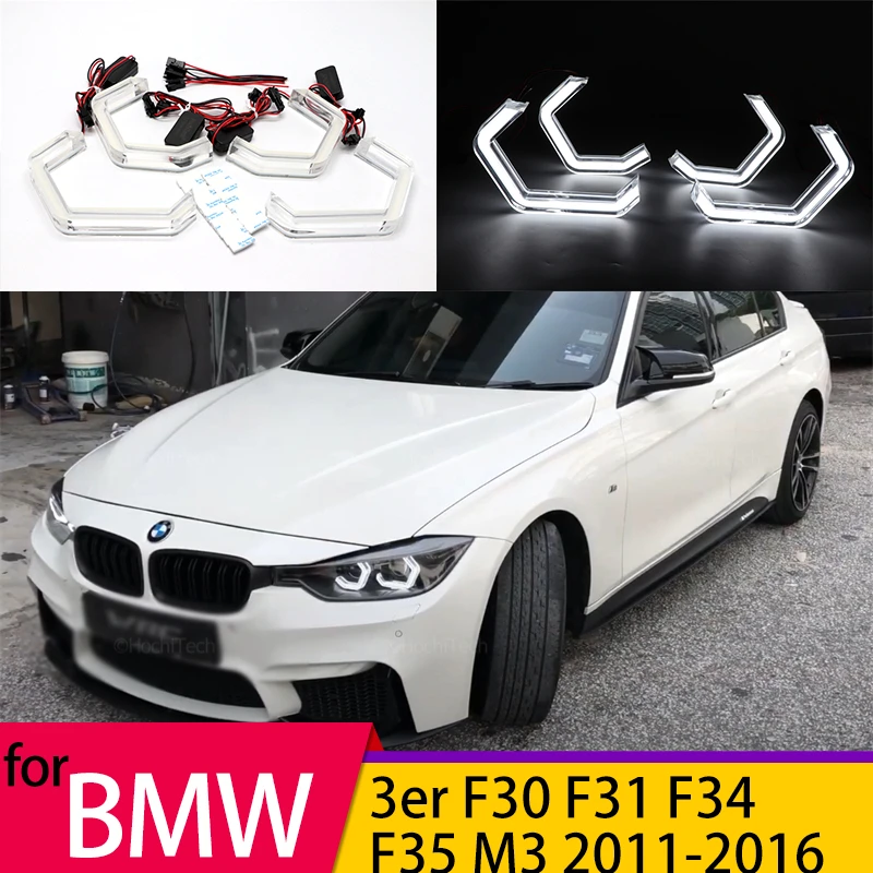 

M4 Iconic Style LED Crystal Angel Eyes Kits for BMW 3 series F30 f31 F34 F35 M3 316i 318i 320i 328i 330i 335i 340i 316d 11-16