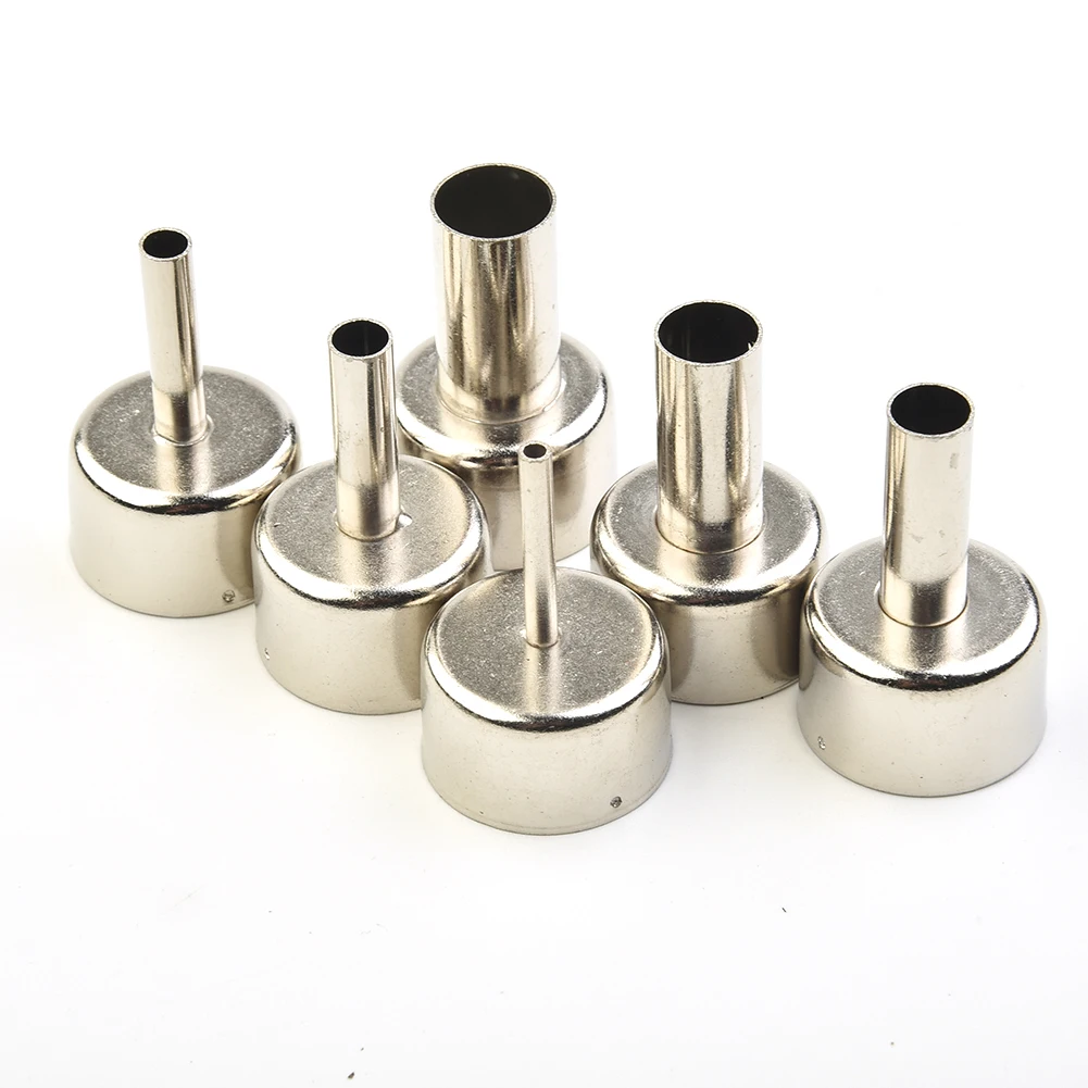 

6Pcs Universal Hot Air Station Round Nozzles 3/5/6/8/10/12mm For Hot Air Gun 85885A 858D 868 878 Soldering Welding Tool