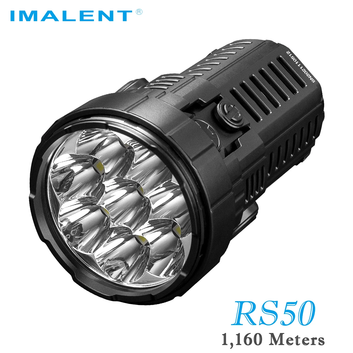 IMALENT RS50 Ultra-Bright Powerful Flashlight 20000 Lumens CREE XHP50.3 HI LED Rechargeable Tactical Torch for Outdoor Searching