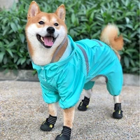 4 legs waterproof fashionable shiba raincoat carefree for dog wear for corgi frenchbull pomeranian
