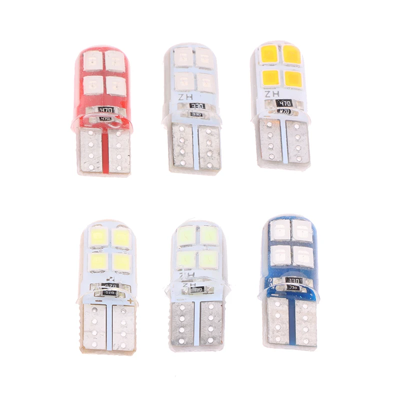 Автомобильный светодиод T10 W5W Canbus Glass COB 6000k Купольная лампа для чтения Маркер