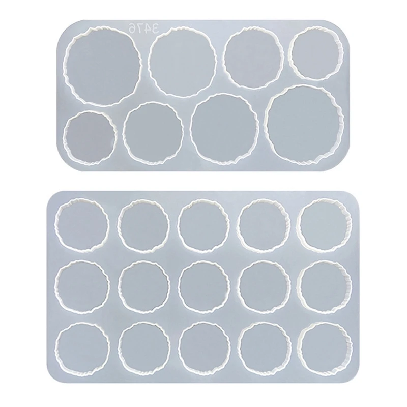 

N58F Round Coaster Mold DIY Epoxy Resin Silicone Mold Storage Kitchen Anti-Scald Heat Insulation Pad Home Desktop Decoration