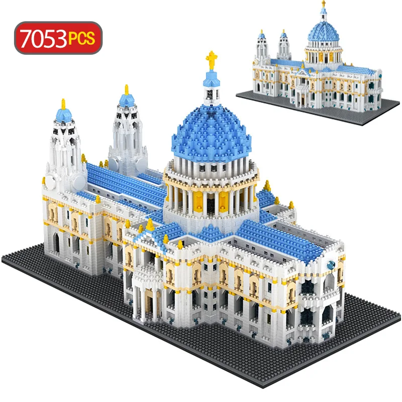 

World Famous Modern Architecture Nanobricks St Pauls Cathedral London United Kingdom UK Micro Diamond Block Building Bricks Toys