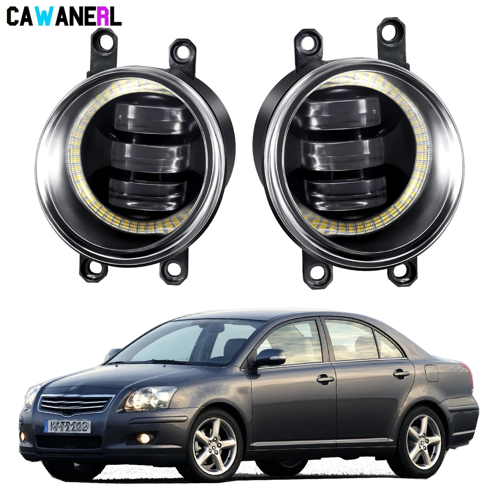 2 х 30 Вт Автомобильные передние противотуманные фары в сборе Angel Eye DRL Внешние