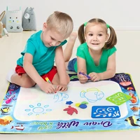 kids doodle water magic color writing boad with %e2%80%8bluminous pens painting mat montessori toys for boys girls drawing set gift