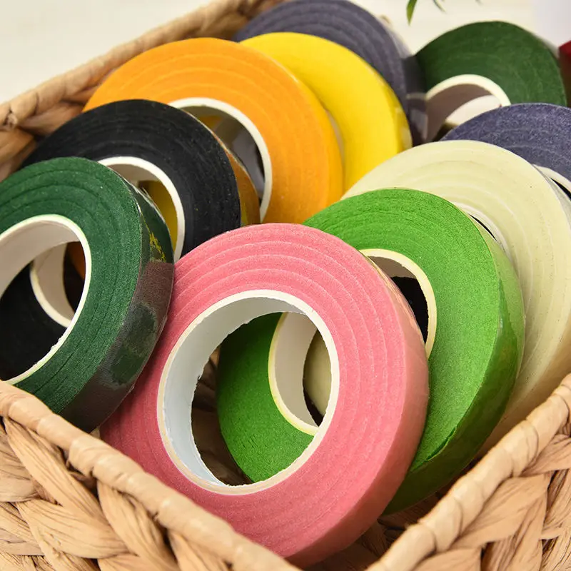 

Цветочные зеленые ленты 12 мм * 30 м/рулон, корсажная лента, петли для пуговиц, искусственные тычинки для цветов, Зеленая эластичная лента для флористов