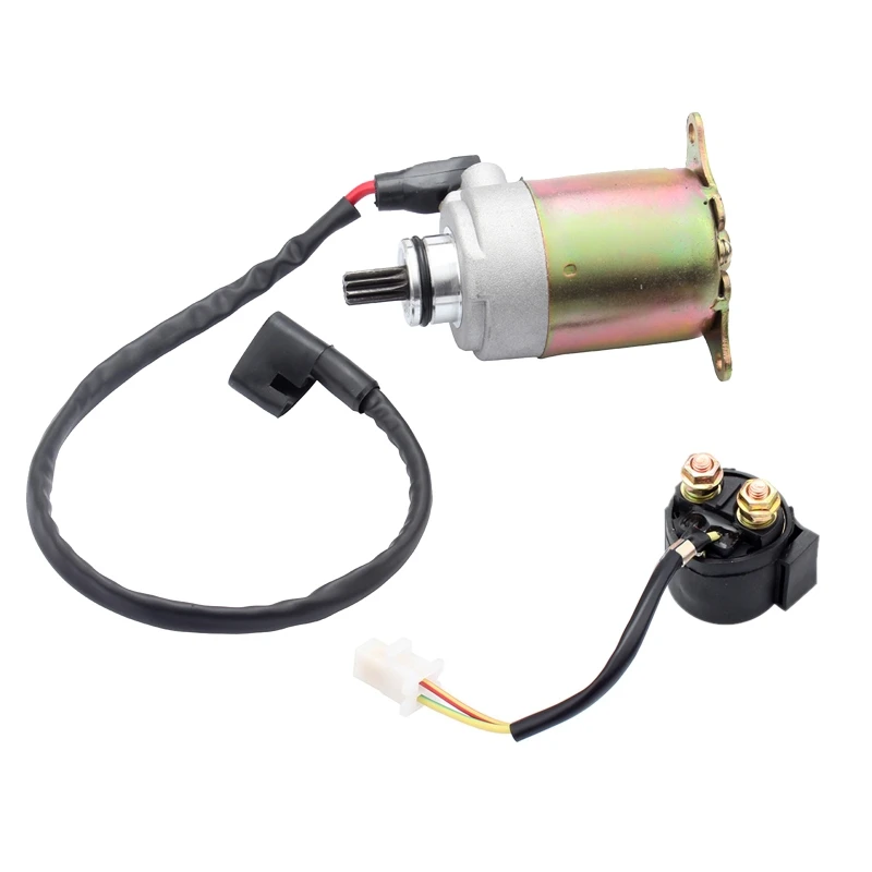 

Engine Electric Starter Motor Compatible with GY6 125cc 150cc ATV Chinese Pit Dirt Bike 4 Wheeler Go Karts E8BC