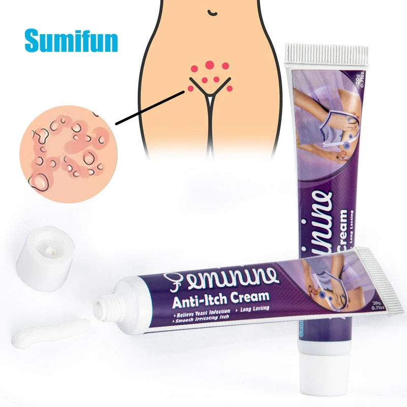 

20g Sumifun Herbal Antibacterial Ointment Remove Odor Pruritus Dermatitis Genital Vulva Itching Thigh Inside Itch Private Cream