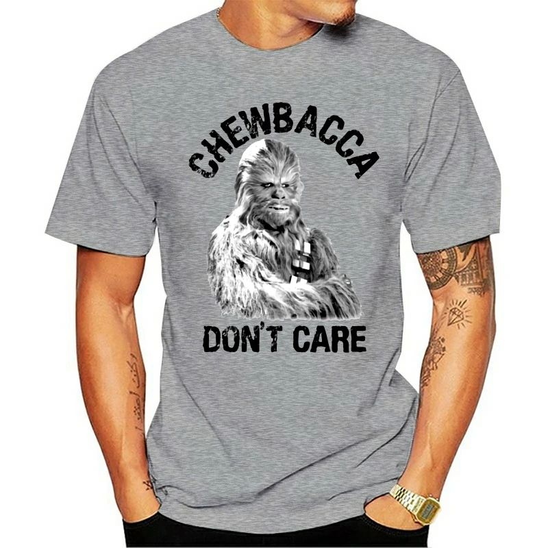 Футболка мужская с круглым вырезом Повседневная рубашка принтом Чубакка не уход