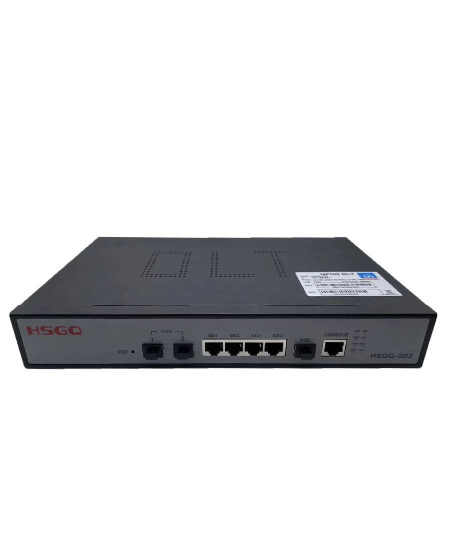 Mini 2PON GPON OLT 2 portas SFP 256 ONU 10G Uplink 100-240V AC 12V DC Power
