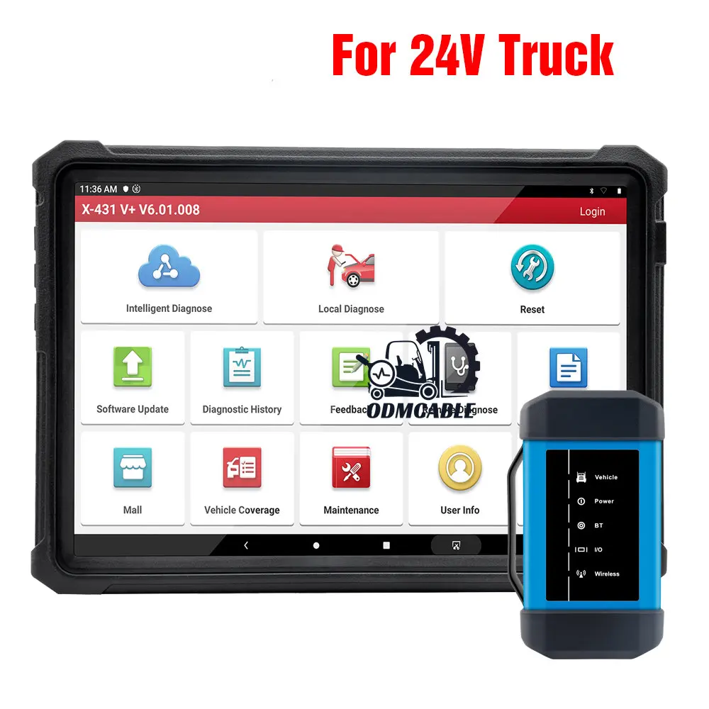 

For LAUNCH X431 V+ X431 HD Heavy Duty diagnostic tool support 24V Truck X-431 V+ Heavy Duty code reader Scanner DHL free