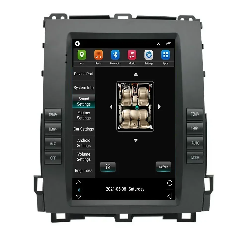 Радио для Lexus GX470 GX 470 Toyota Land Cruiser Prado 120 Android 13 автомобильный мультимедийный