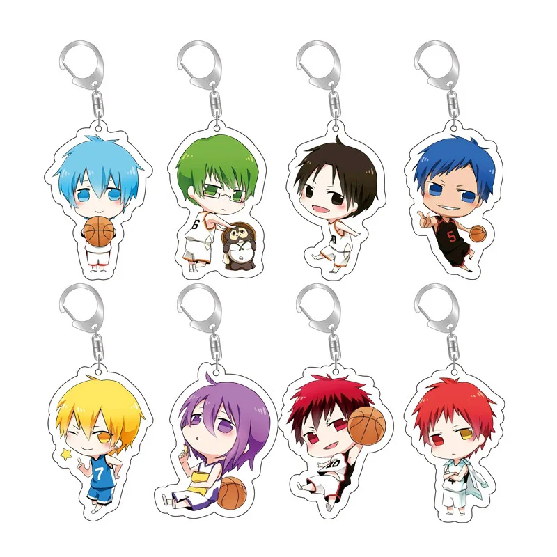 

Kuroko без баскетбола аниме брелок для ключей для женщин мужской акриловый Вечеринка Cos японский брелок для ключей подвеска кавайный телефон О...