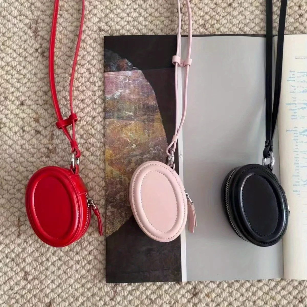 Новая высококачественная круглая шкатулка для ювелирных изделий нишевая сумка