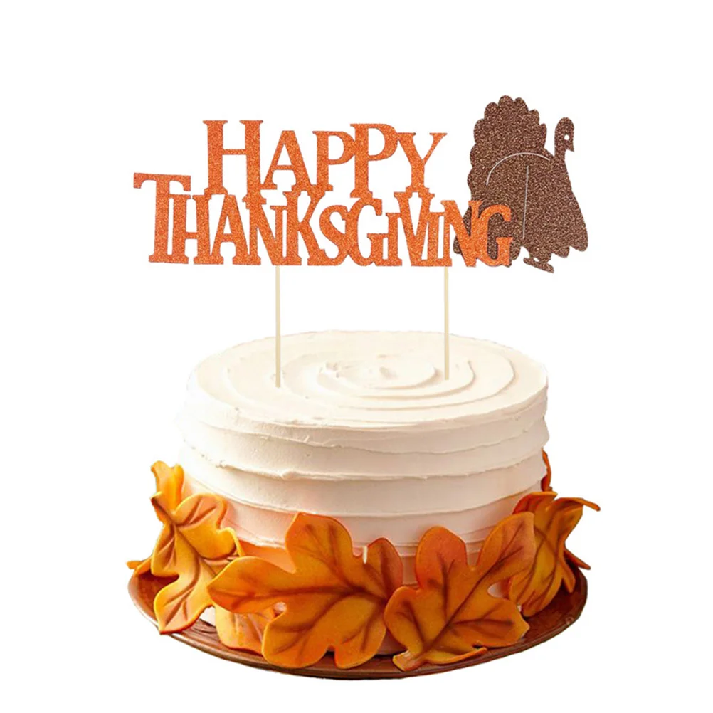 

Turkey Thanksgiving Picks Happy Friendsgiving Fondantcupcake Autumn Decoration