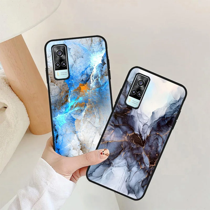 

Marble Pattern Phone Case for Vivo Y83 ProCase Soft Cover Vivo Y91 Y93 Y95 Y72 Y81 Y72 Y52 Y71 Y70S Y69 Y55 Y53 Y50 Y31 Funda