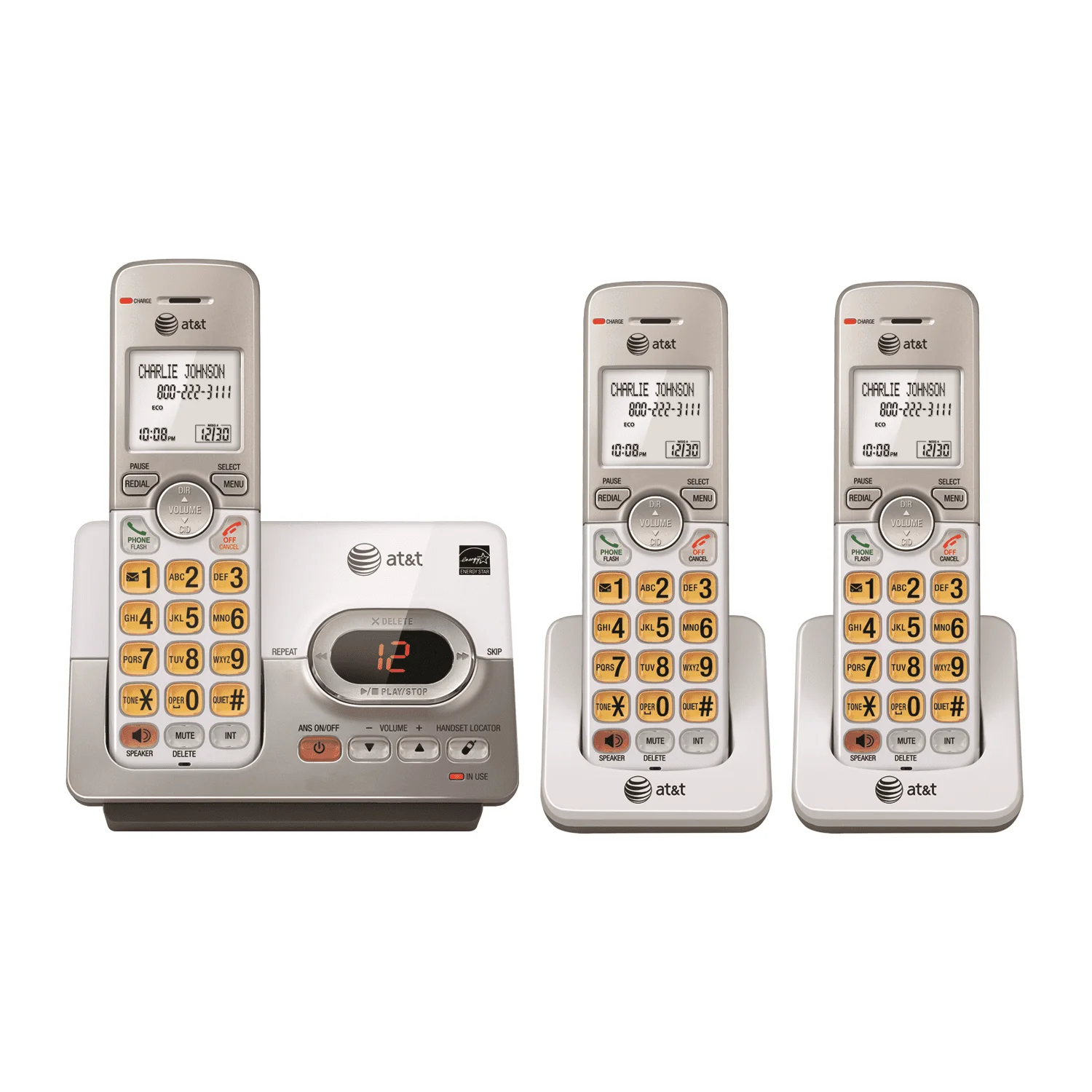 

EL52303 3-Handset Answering System with Caller ID & Call Waiting