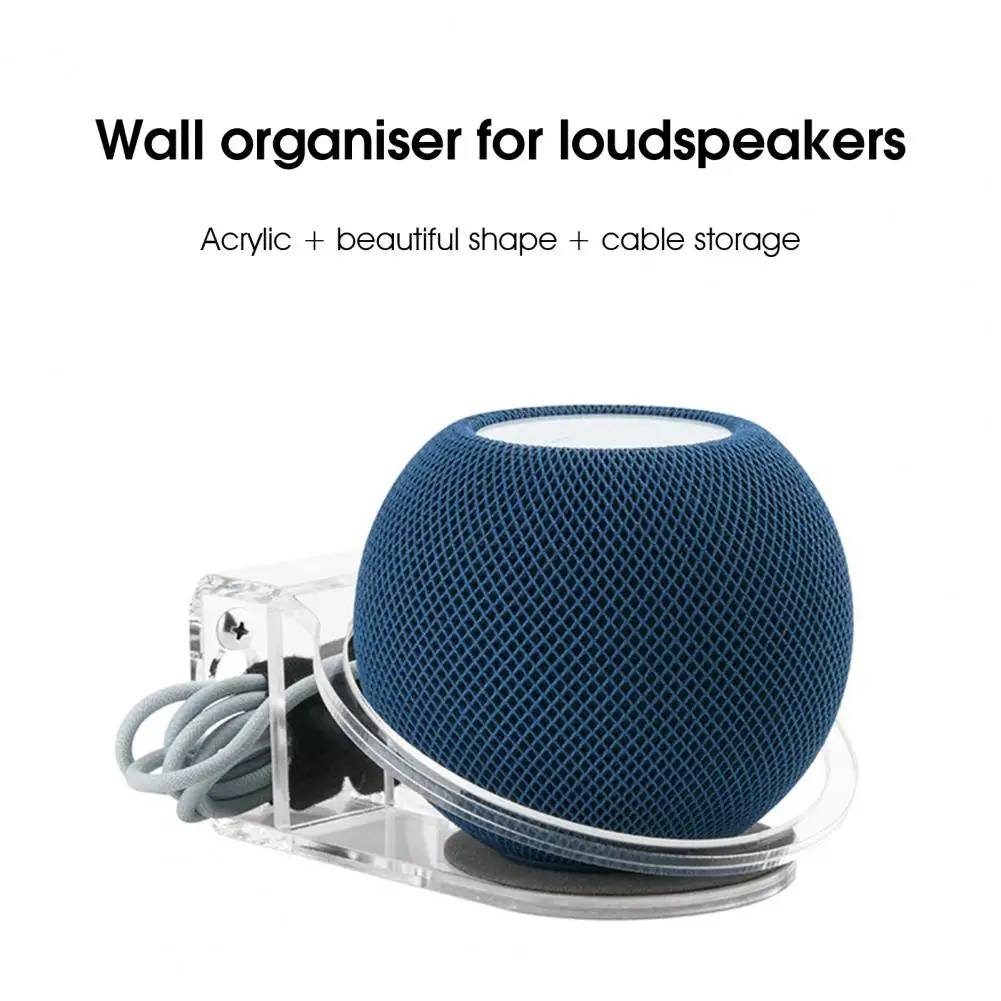 

Speaker Wall Mount Practical Acrylic Smart Speaker Wall-mounted Storage Holder Speaker Wall Holder Wall Storage Bracket
