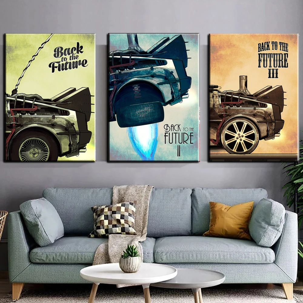 

Movie Back To The Future Posters Print Wall Art Canvas Pictures Painting New Nordic Style Home Decoration Living Room Framework